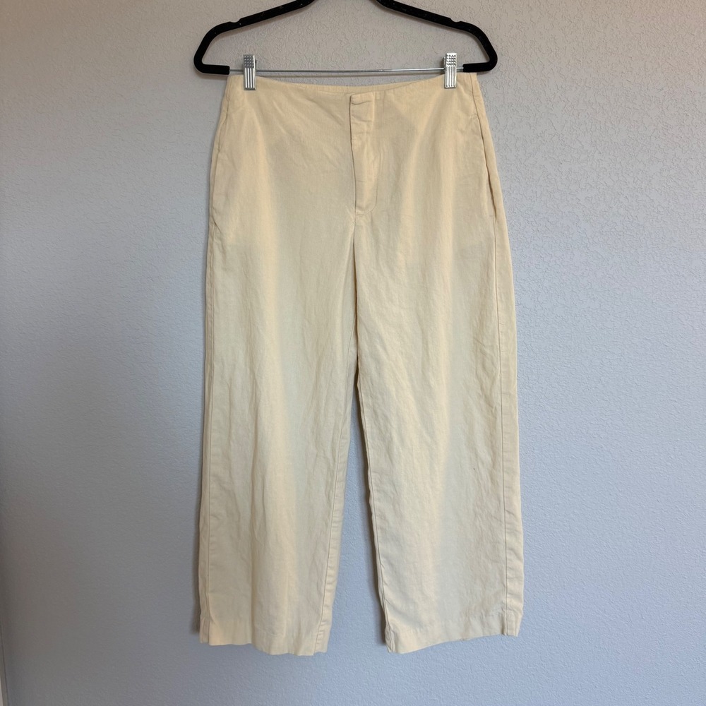 Gap Womens Butter Yellow Crop Pants High Rise Size 6